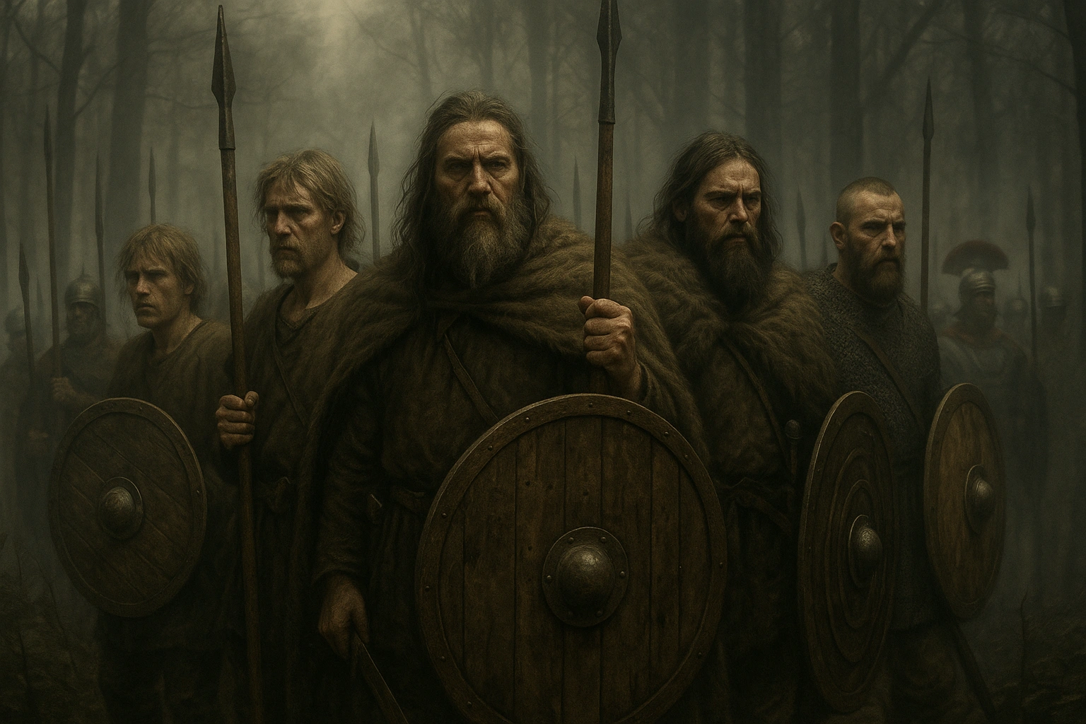 20250923_1908_Germanic Warriors in Mist_simple_compose_01k5vw224xfzxsvtej4qwzfwf7